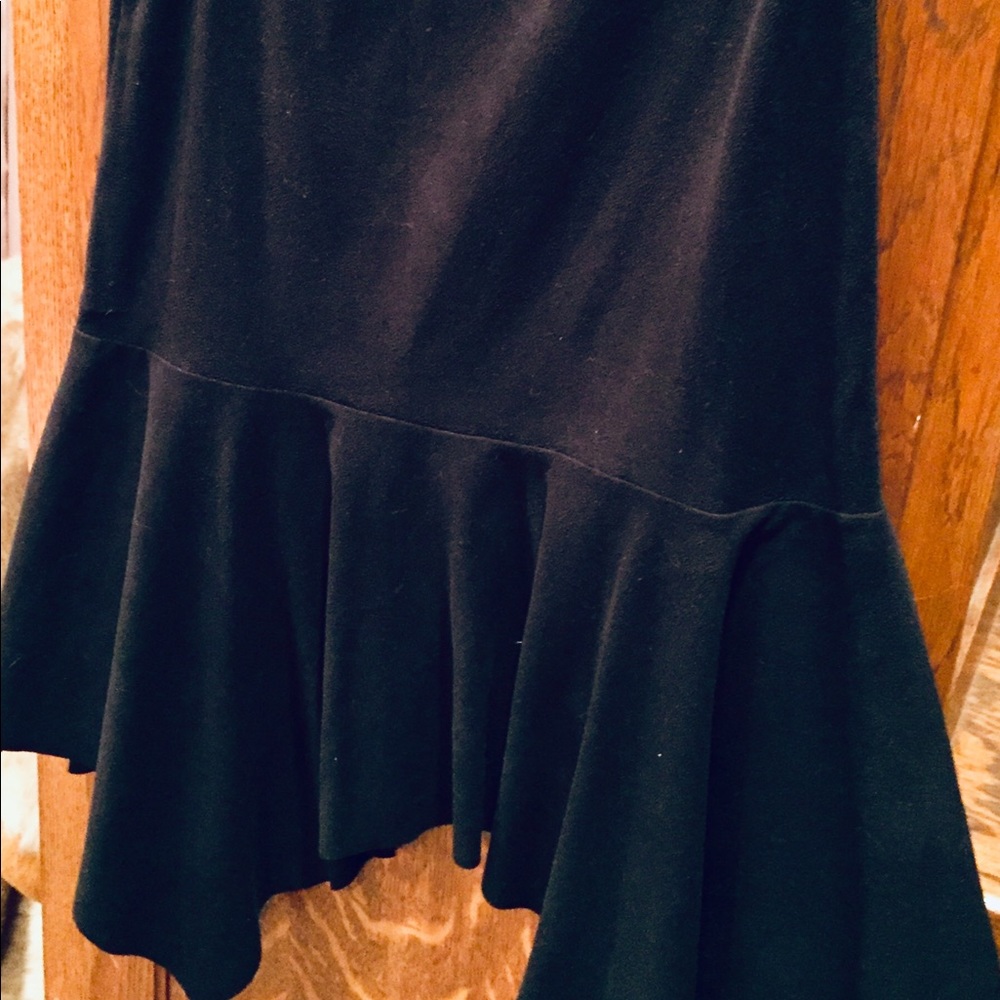 Black Asymmetrical Designer Skirt